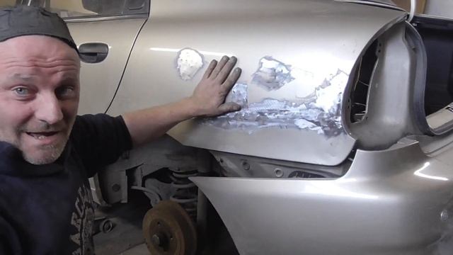 Ремонт заднего крыла своими руками в гараже. смотреть онлайн