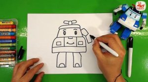 Как нарисовать Робокар Поли / How to draw Robocar Poly