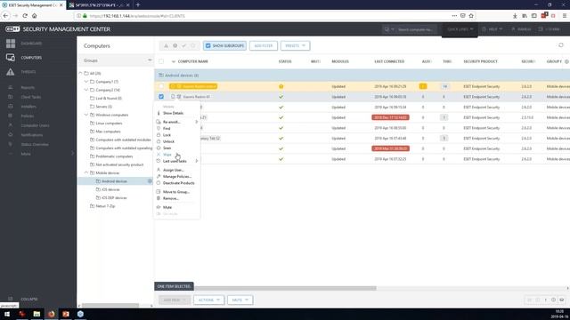 How to manage mobile devices with ESET Security Management Center? смотреть онлайн