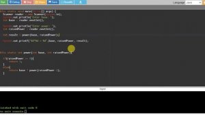 Java Program to calculate the power using recursion