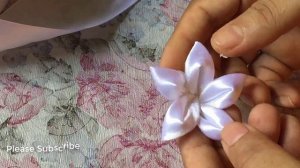 Ribbon work  ||||| DIY Kanzashi Flower ||||