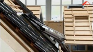 Монтаж мансардного окна Roto Designo