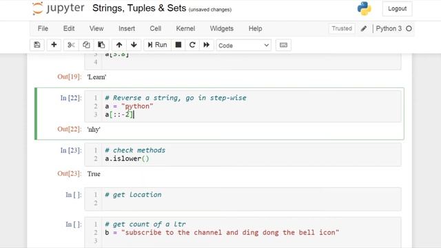 Basic Python Datatypes | Strings, Tuples & Sets | Python Basics Series | ASA Learning