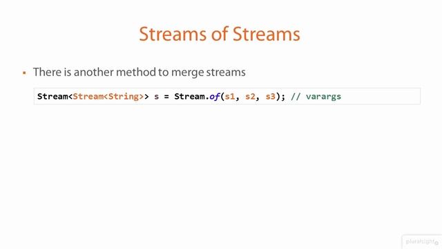 19 Merging Streams The Stream of and flatMap Pattern смотреть онлайн