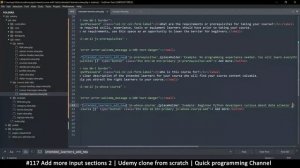 #117 Add more input segments 2 | Udemy clone from scratch in php | Quick programming tutorial