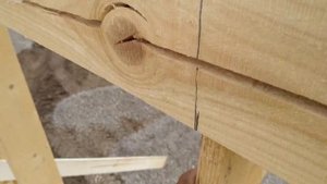 Установка подстропильного бруса. Строим дом за 30 дней, день16.часть9.