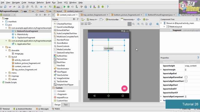 Multiple Fragments on one Activity in Android Studio | Create Two Fragments on one Activity #26 смотреть онлайн