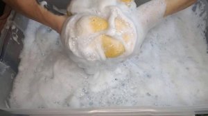 ASMR?❤️2 Bottles of Dettol & Full Bottle of Fairy Dish Soap❤️? On 4 X HDX Grouts~ Super Thick Suds?