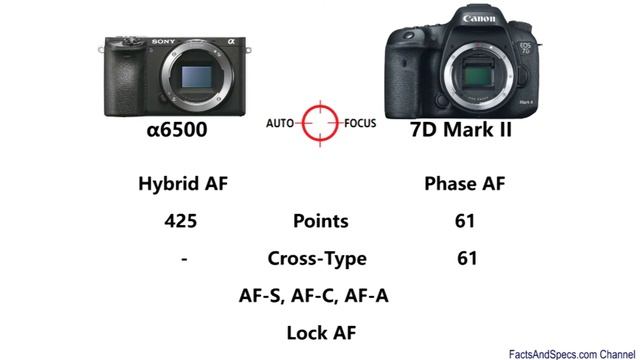 Sony α6500 vs Canon EOS 7D Mark II смотреть онлайн