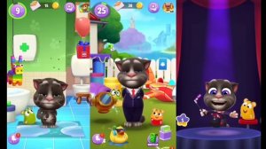 Happy Birthday Level 10 Vs Level 15 Vs Level 35 My Talking Tom 2