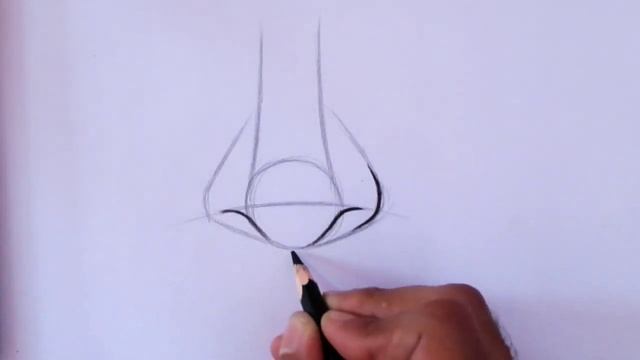 How to draw a nose easy Drawing nose step by step tutorial for beginners Pencil drawing easy смотреть онлайн