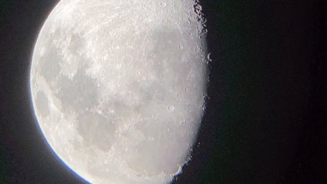The moon from my telescope 🔭! смотреть онлайн