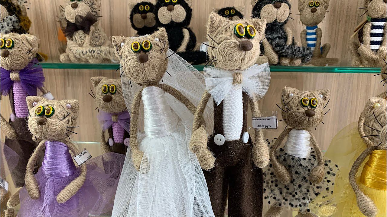 СВАДЕБНЫЕ КОТЫ , СУВЕНИРЫ из ПЕТЕРБУРГА. ДОРОГОЙ ВИДОВОЙ РЕСТОРАН МАНСАРДА. ПРОГУЛКИ ПИТЕРУ, ч.3