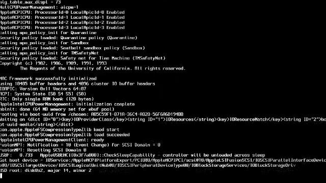 Mac OSX 10.6.4 Verbose Boot And How To