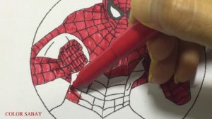 Spiderman Coloring Pages for Kids, How to Drawing Color Spiderman, Learning Colors for Children