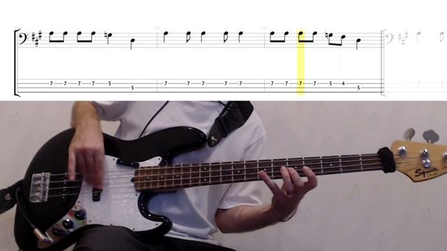 Back In The Village by Iron Maiden - Bass Cover (tablature & notation included)