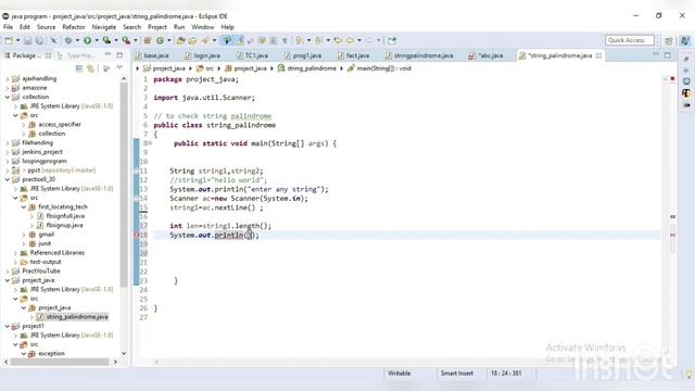 Java program to check string is palindrome ||Easy code to check string palindrome||java interview