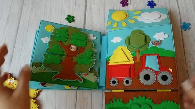 Развивающая книжка из фетра МуМуБук