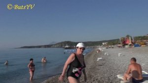 Турция. Пляж отеля Pine House в Чамьюве. The Turkey. Beach of Pine House Hotel in Camyuva