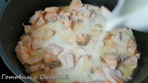 Паста с  семгой в сливочном соусе / Как приготовить пасту с лососем