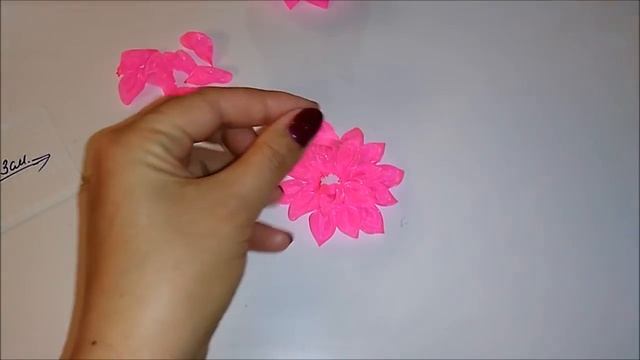 Бантики из органзы 2,5см Мастер Класс Канзаши /Bows organza 2.5 cm MK Kanzashi смотреть онлайн