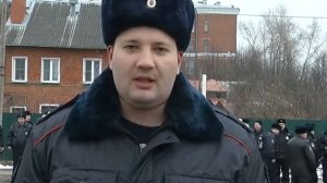 Строевой смотр сотрудников МВД