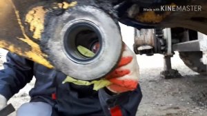 Жидкий АЗОТ!!! Перевтуливаем ковшевой узел на экскаваторе погрузчике!!!