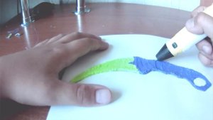 как сделать нож с помощью 3D ручки
