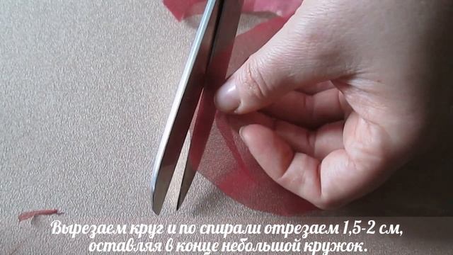 Роза из ткани своими руками Украшения / цветы для скрапбукинга / Мастер-класс смотреть онлайн