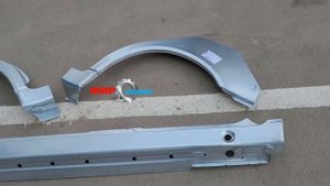 Mercedes w210 ремонтный порог и рем арка металл оцинкованный ремарка крыла заднего Мерседес 210
