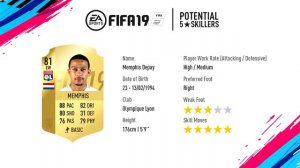 FIFA 19 | Potential 5 Star Skillers #1 ft. Memphis Depay