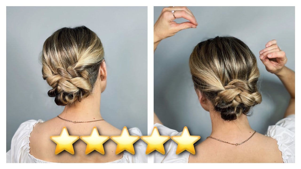 НЕВЕРОЯТНО КРАСИВАЯ ПРИЧЕСКА НА СВАДЬБУ ПОДРУЖКЕ НЕВЕСТЫ #4 Amazing wedding hairdo ✨