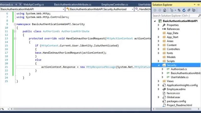 Implementing Role Based Basic Authentication in asp net web API | Part -2 | Restful web API смотреть онлайн