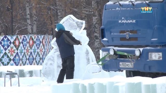 Лед для ледового городка