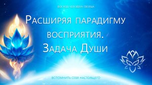 Расширяя парадигму восприятия. Задачи Души