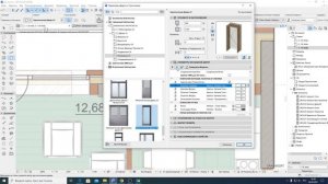 Archicad. ДИС3. Как сделать балконный блок (окно и дверь): единым объектом и отдельно окном и дверь
