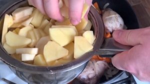 Картошка с курицей на пиве (супер рецепт)