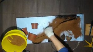 Объемный фон для палюдариума  своими руками - серия 2