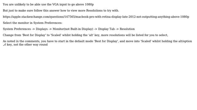 Apple: 1920 x 1200 resolution monitor with VGA not detected by Mac OS X 10.7.2 (4 Solutions!!) смотреть онлайн