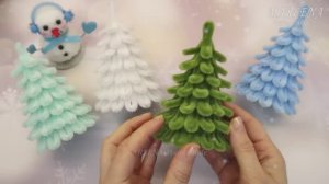 Новогодние елочки из втулки! Поделки своими руками!