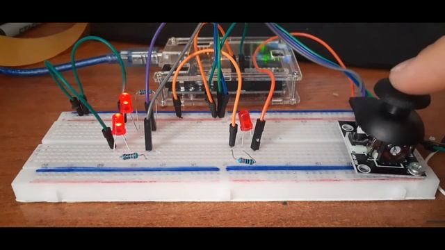 подключение джойстика к  ардуино( connecting the joystick to arduino ).