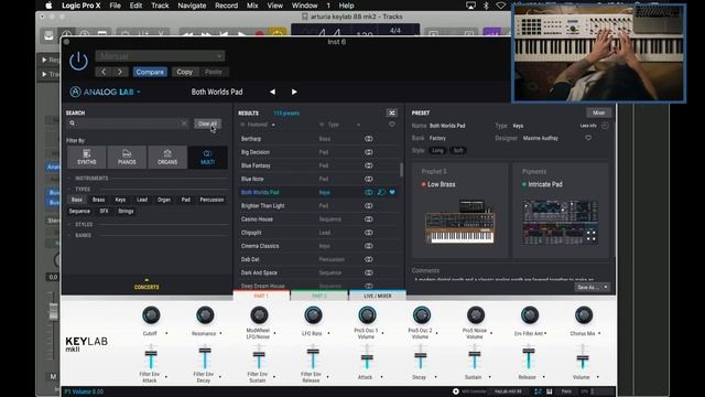 MIDI клавиатура ARTURIA KeyLab 88 MKII смотреть онлайн