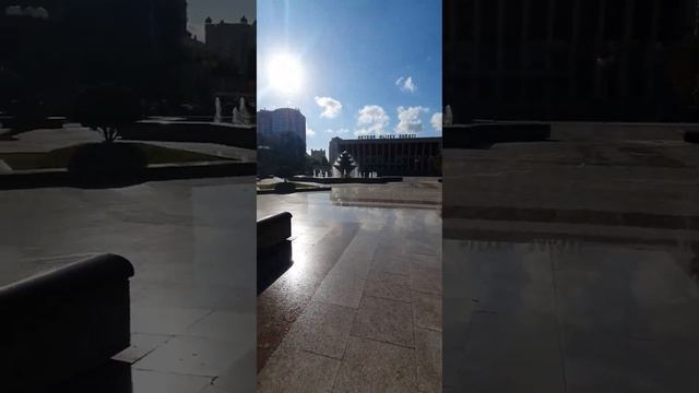 Баку ноябрь 2022 фонтаны/Baku November 2022 fountains #shorts #travel #water #baku