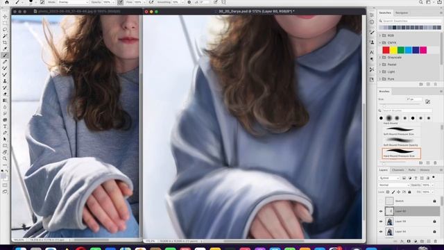 2D ART | «Portrait of Darya» | Speed Drawing by Natalya Chestnykh | Adobe Photoshop смотреть онлайн