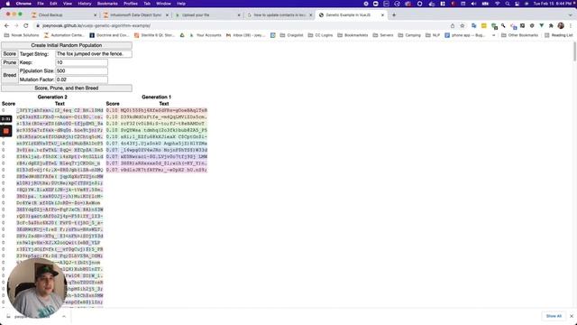 Genetic Algorithm Example in JavaScript - смотреть видео онлайн от ...