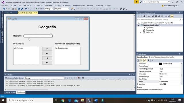 VS Ejercicio listbox y combobox - primera parte смотреть онлайн