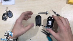 Замена корпуса ключа Хонда в выкидной ключ HONDA accord, civic, cr-v, pilot