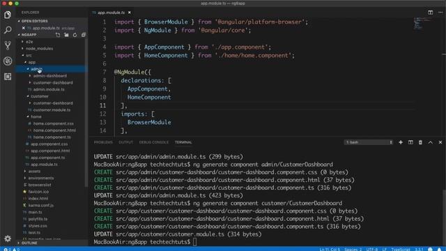 Part 11 Angular 8 Tutorial Series by TechTechTuts in 2019: Angular 8 Modules | @NgModule Directive