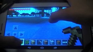 играем на планшете в майнкрафт №1