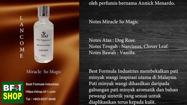 Pati Minyak Wangi Lancome Miracle So Magic